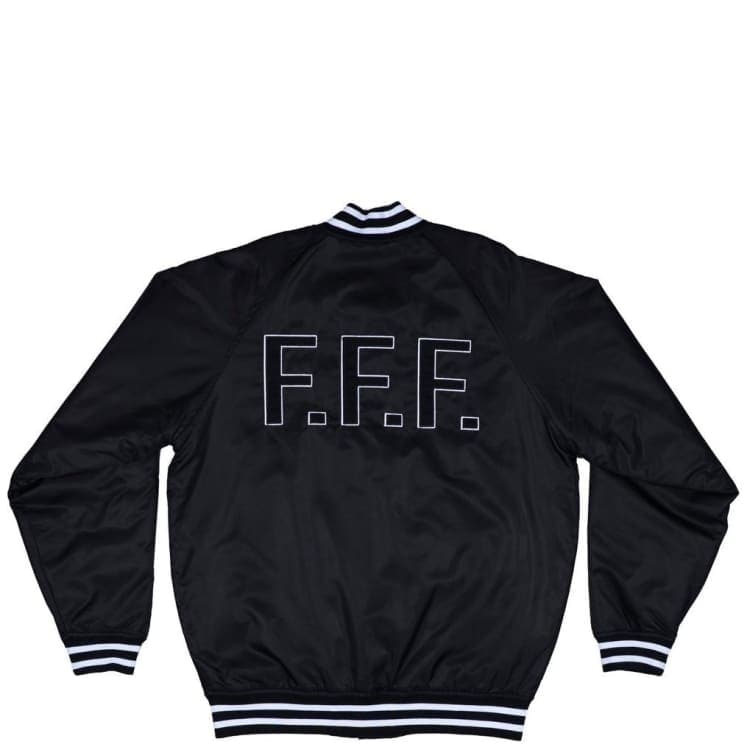 GX1000 JACKET L GX1000 SATIN BOMBER JACKET - BLACK