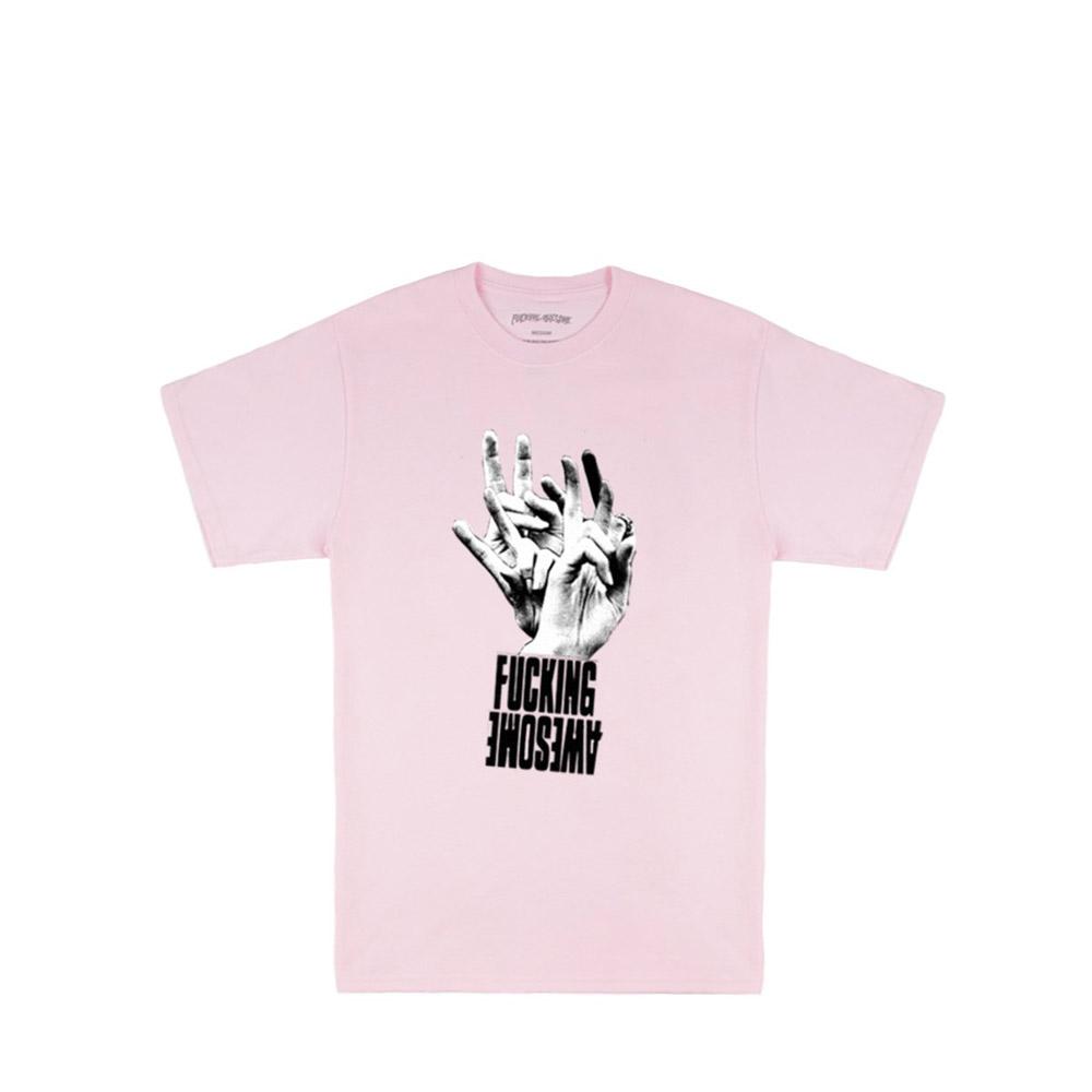 FUCKING AWESOME FINGERS TEE - PINK