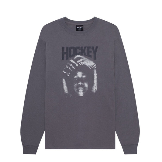HOCKEY LONGSLEEVE TEE HOCKEY CALEB DEBUT L/S TEE - CHARCOAL