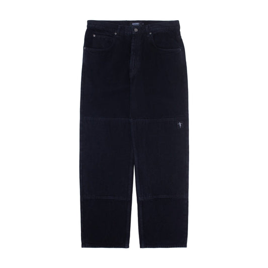 HOCKEY PANTS 34 HOCKEY DOUBLE KNEE JEAN - FADED BLACK