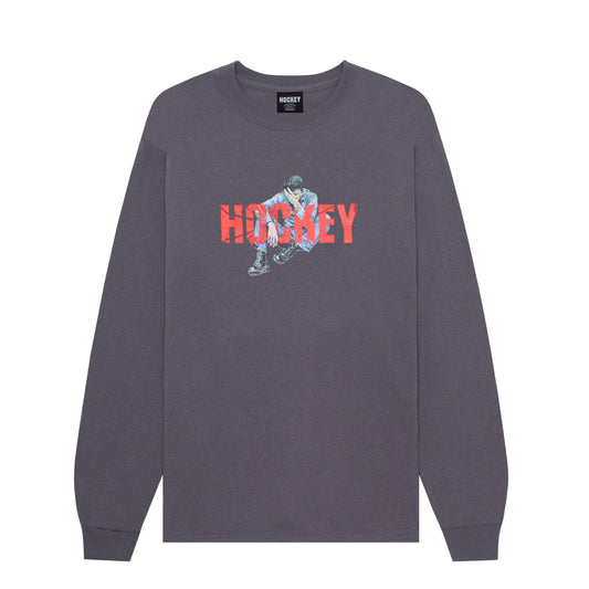 HOCKEY LONGSLEEVE TEE HOCKEY SHAME L/S TEE - CHARCOAL