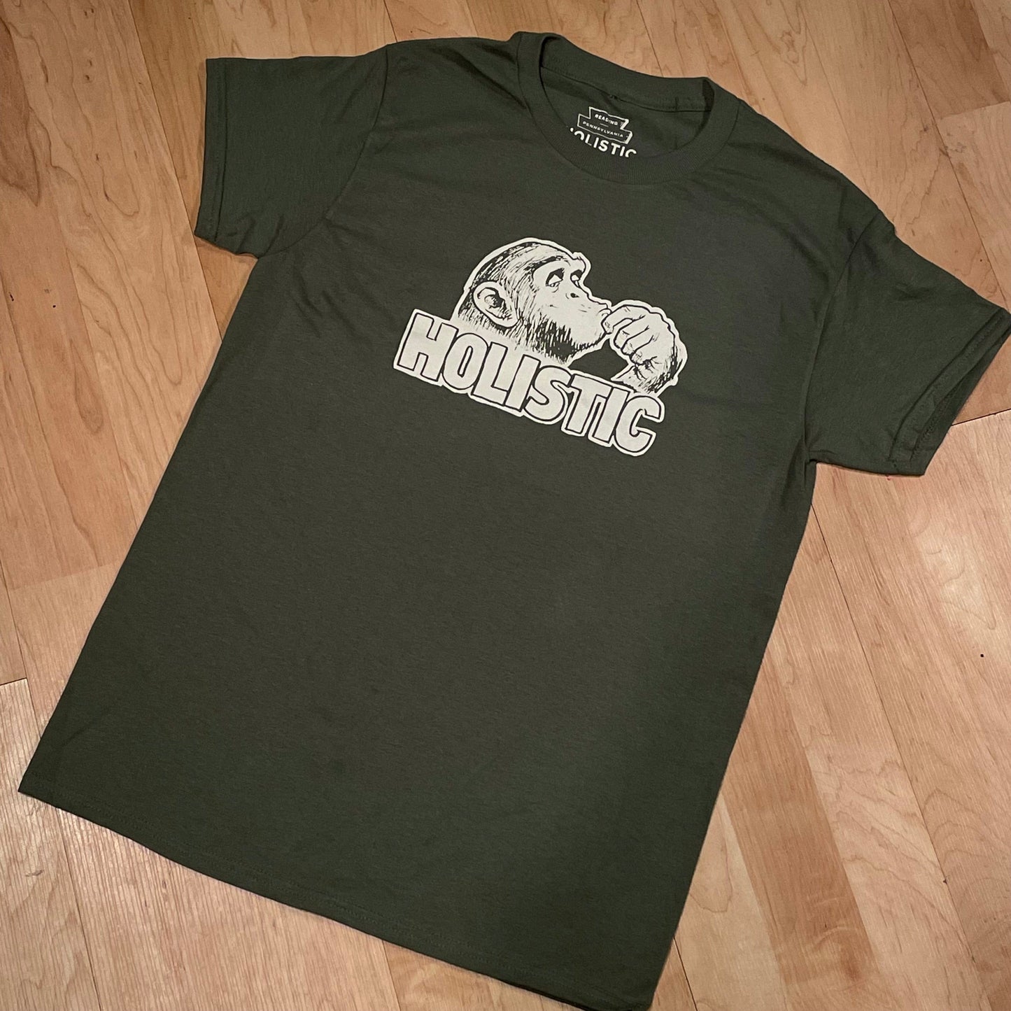 HOLISTIC T-SHIRT S / OLIVE Holistic Monkey Tee - (Todd Francis)