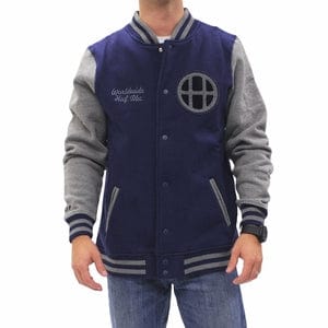 HUF JACKET XL HUF Circle Varsity Jacket - Navy