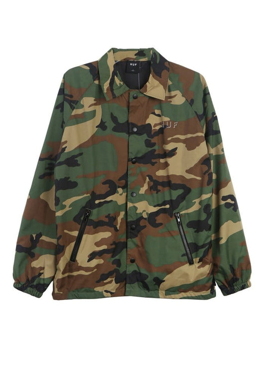 HUF JACKET M HUF Shadow Coach Jacket - Woodland Camo