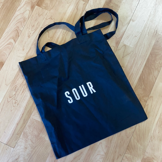 SOUR ARMY TOTE BAG - BLACK