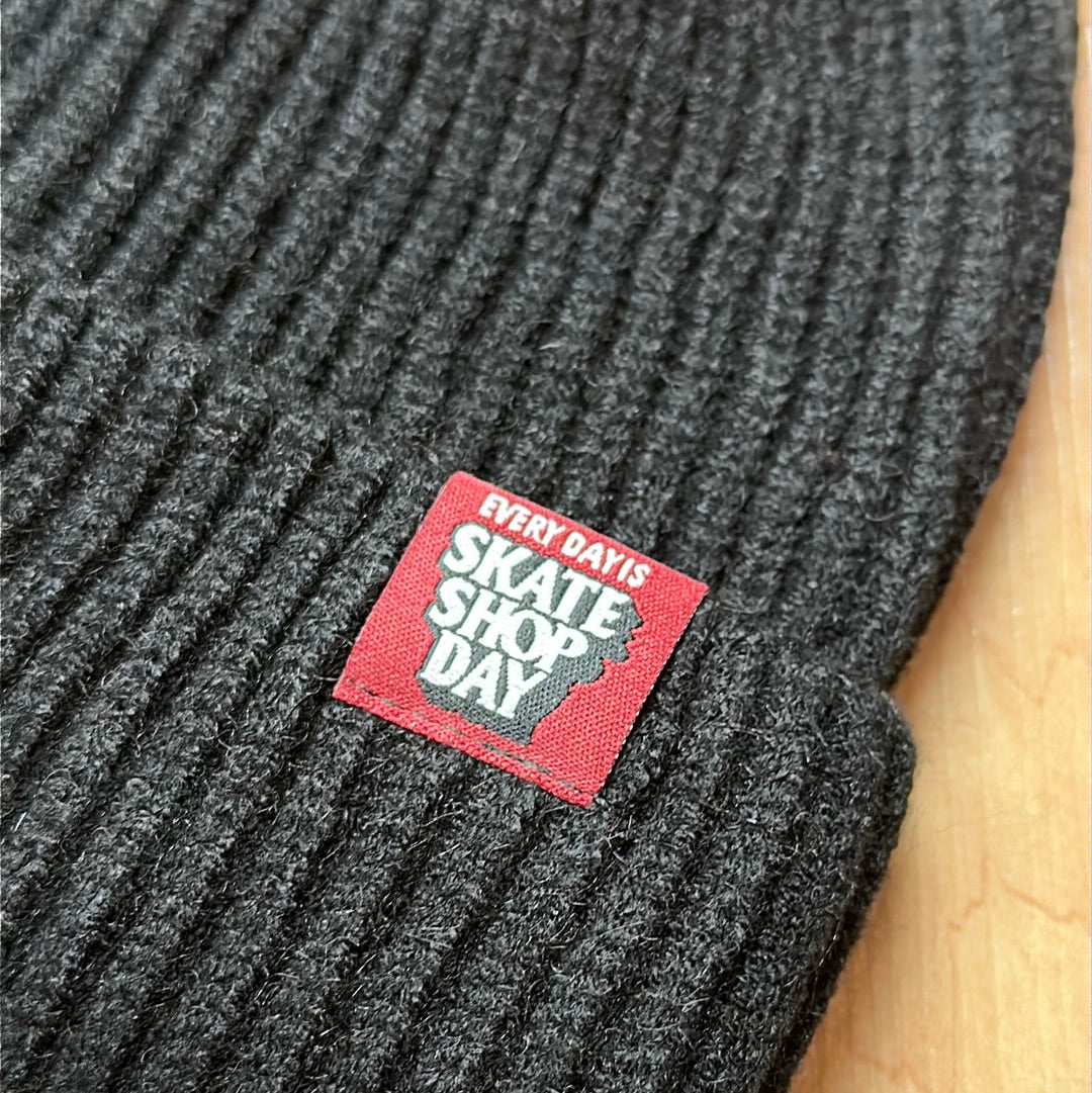 Legacy Knitting Skateshop Day OG Plush Beanie - Black