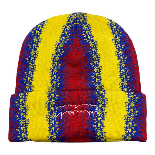 Fucking Awesome Gradiant Drip Cuff Beanie - Yellow Blue