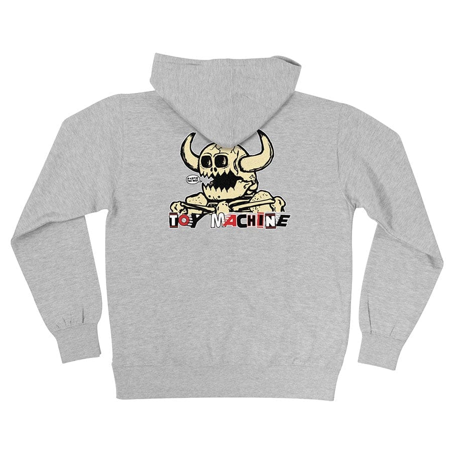 INDEPENDENT HOODIE S INDEPENDENT X TOY MACHINE MASH UP HOODIE - HEATHER GREY