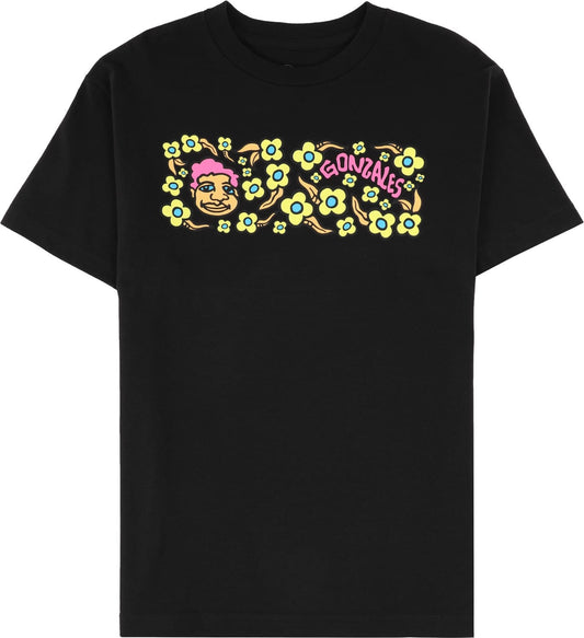 KROOKED T-SHIRT KROOKED BLACKLIGHT SWEATPANTS TEE - BLACK