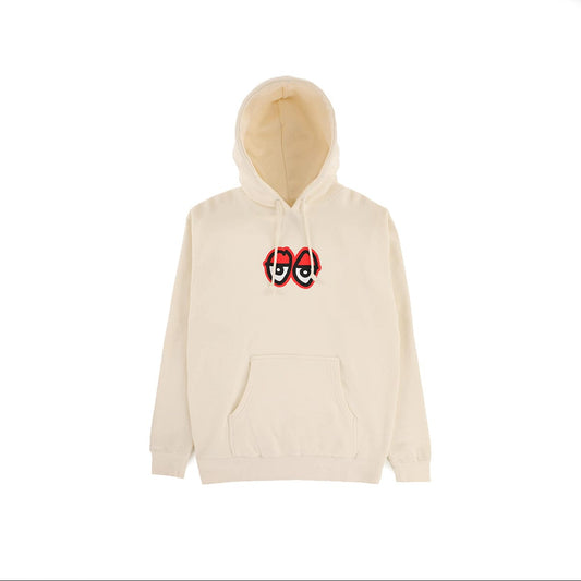 KROOKED HOODIE L KROOKED EYES HOODIE - BONE