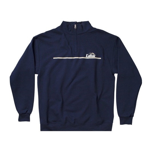 LAKAI CREWNECK LAKAI BALLOT QUARTER ZIP CREWNECK - NAVY