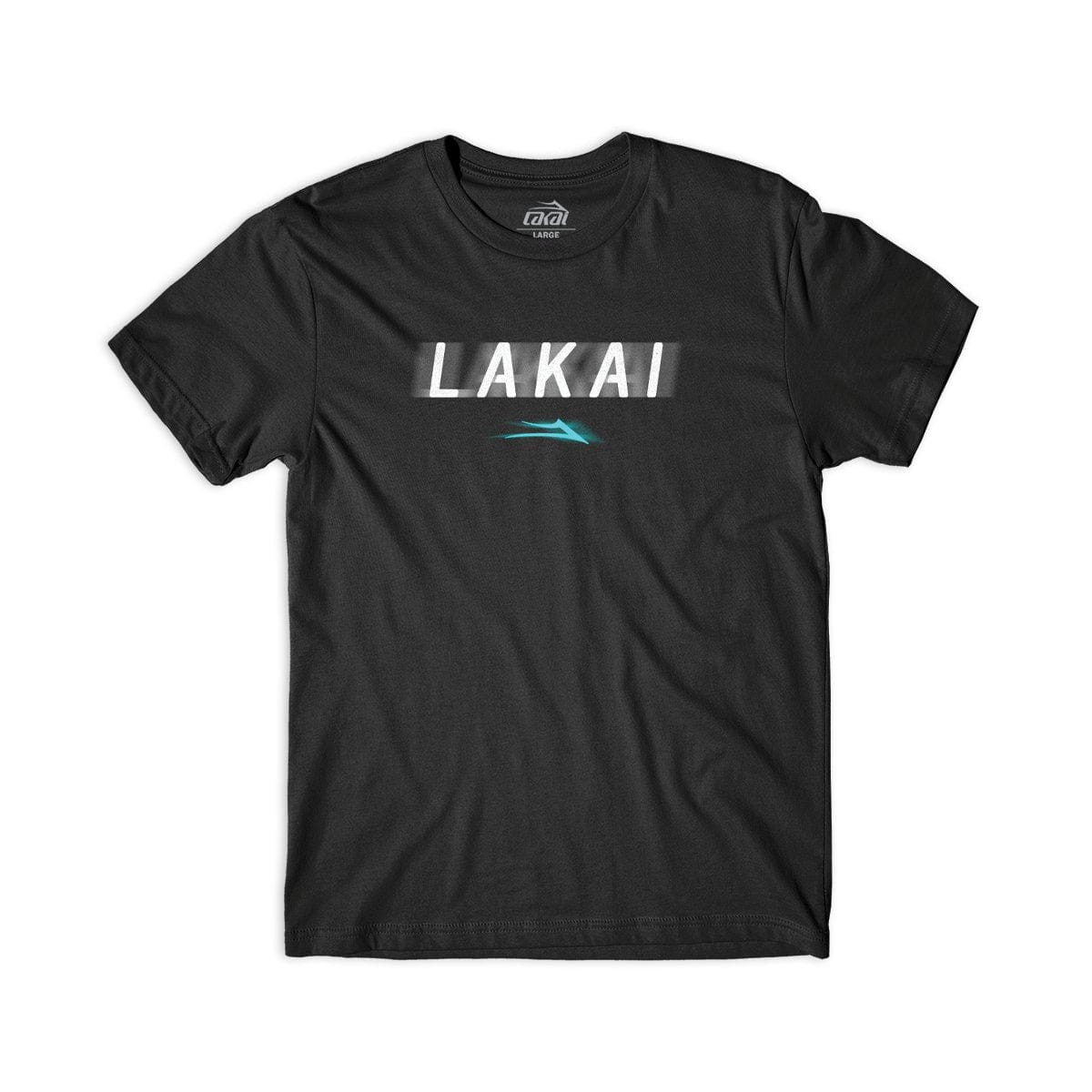 LAKAI T-SHIRT M LAKAI BLUR TEE - BLACK