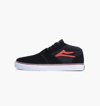 LAKAI SHOE LAKAI 2 Kids LAKAI FURA HI KIDS - BLACK RED SUEDE