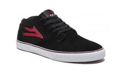 LAKAI SHOE LAKAI 2 Kids LAKAI FURA HI KIDS - BLACK RED SUEDE