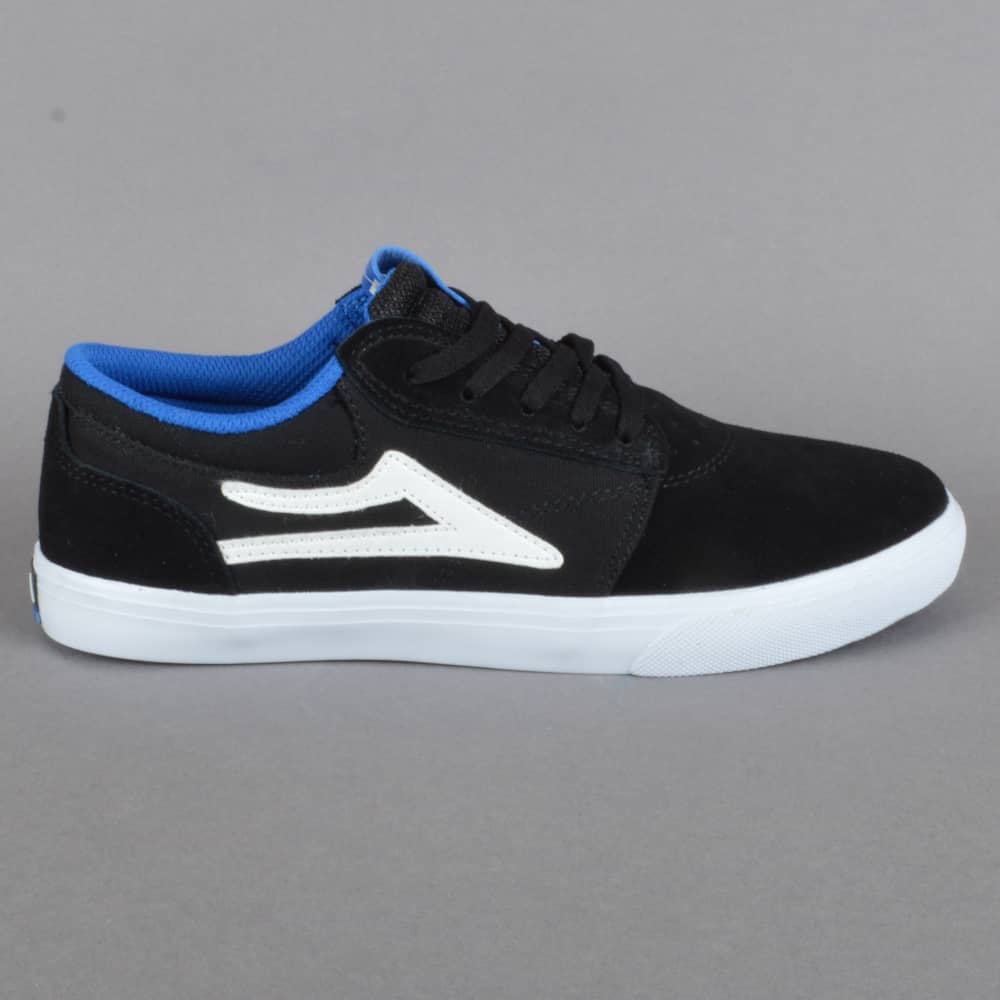 LAKAI SHOE LAKAI 2 Kids LAKAI GRIFFIN KIDS - BLACK BLUE SUEDE