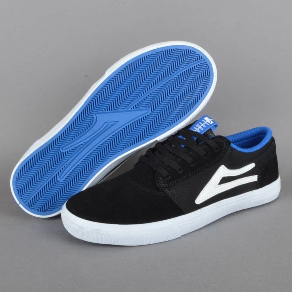 LAKAI SHOE LAKAI 2 Kids LAKAI GRIFFIN KIDS - BLACK BLUE SUEDE