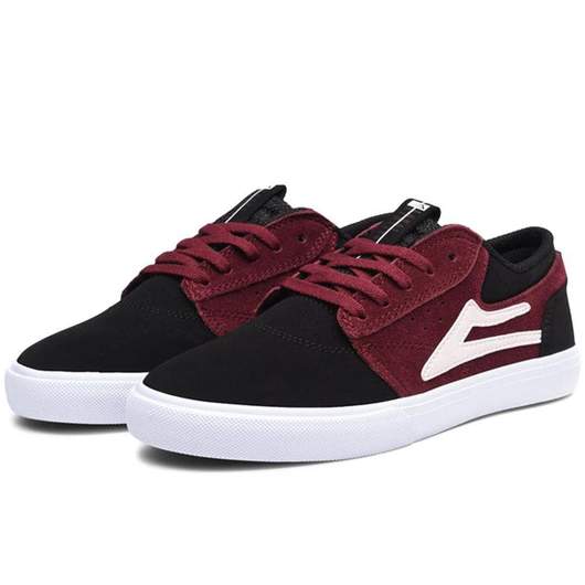 LAKAI SHOE LAKAI 2 Kids LAKAI GRIFFIN KIDS - PORT BLACK (NUBUCK)