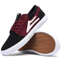 LAKAI SHOE LAKAI 2 Kids LAKAI GRIFFIN KIDS - PORT BLACK (NUBUCK)