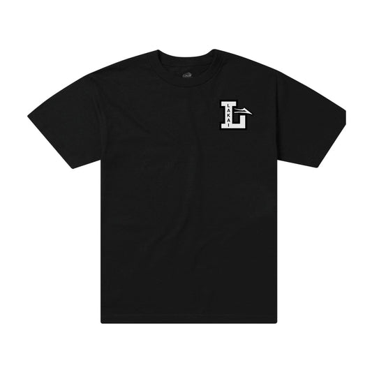 LAKAI T-SHIRT LAKAI LETTERMAN TEE - BLACK