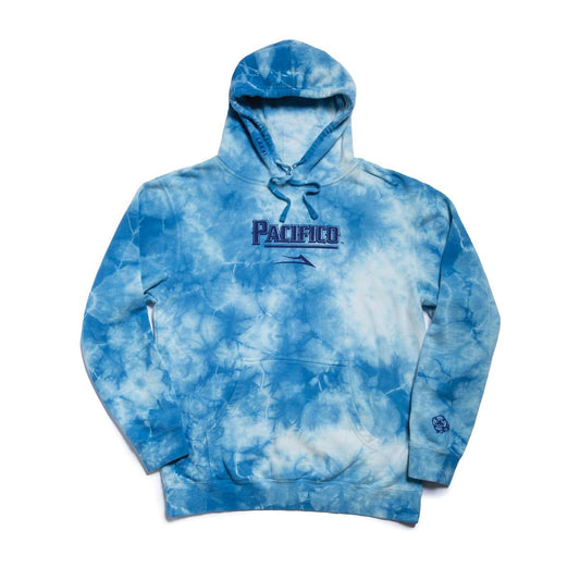 LAKAI HOODIE S LAKAI PACIFICO PULLOVER HOODIE - BLUE TIE DYE