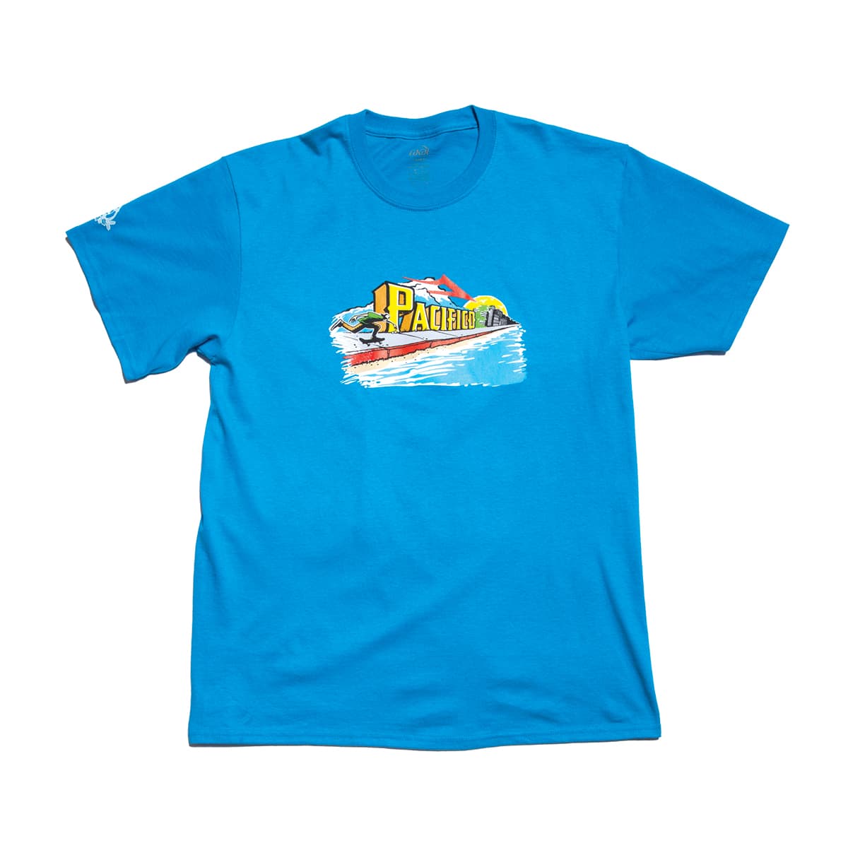LAKAI T-SHIRT S LAKAI PACIFICO PUSH TEE - CYAN
