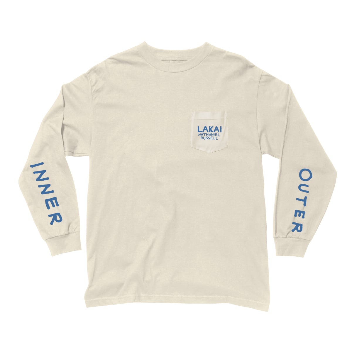 LAKAI LONGSLEEVE TEE XL LAKAI PEOPLE HAND L/S TEE - CREAM