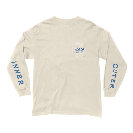 LAKAI LONGSLEEVE TEE XL LAKAI PEOPLE HAND L/S TEE - CREAM
