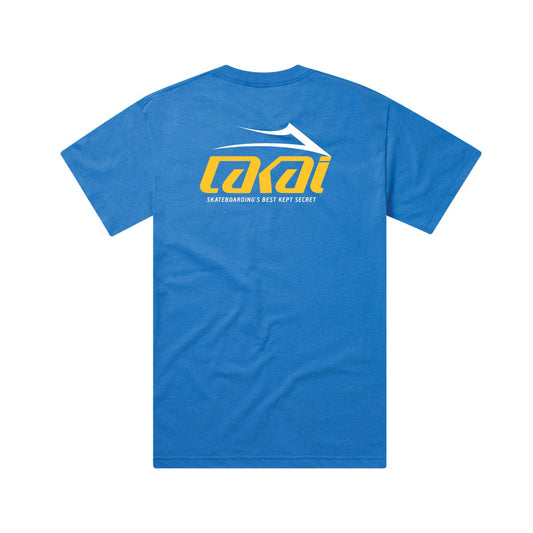 LAKAI T-SHIRT S LAKAI SECRET TEE - BLUE