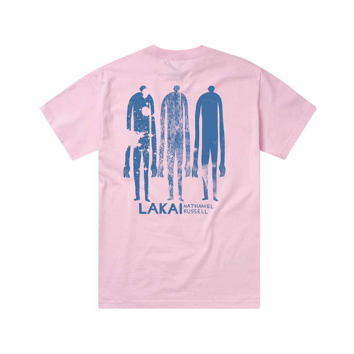 LAKAI T-SHIRT S LAKAI SPACE EARTH PEOPLE FIGURES POCKET TEE - PINK