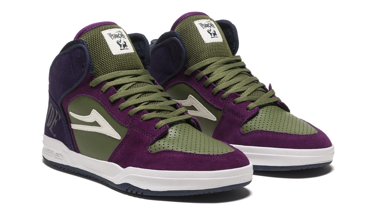 LAKAI SHOE LAKAI 14 LAKAI TELFORD - (PHARCYDE) GRAPE OLIVE SUEDE