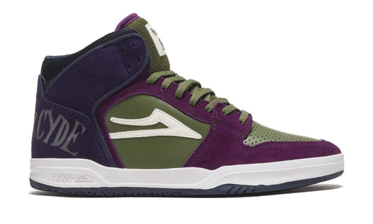 LAKAI SHOE LAKAI 14 LAKAI TELFORD - (PHARCYDE) GRAPE OLIVE SUEDE