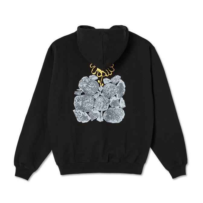 LAST RESORT AB HOODIE LAST RESORT AB FLOWER HOODIE - BLACK