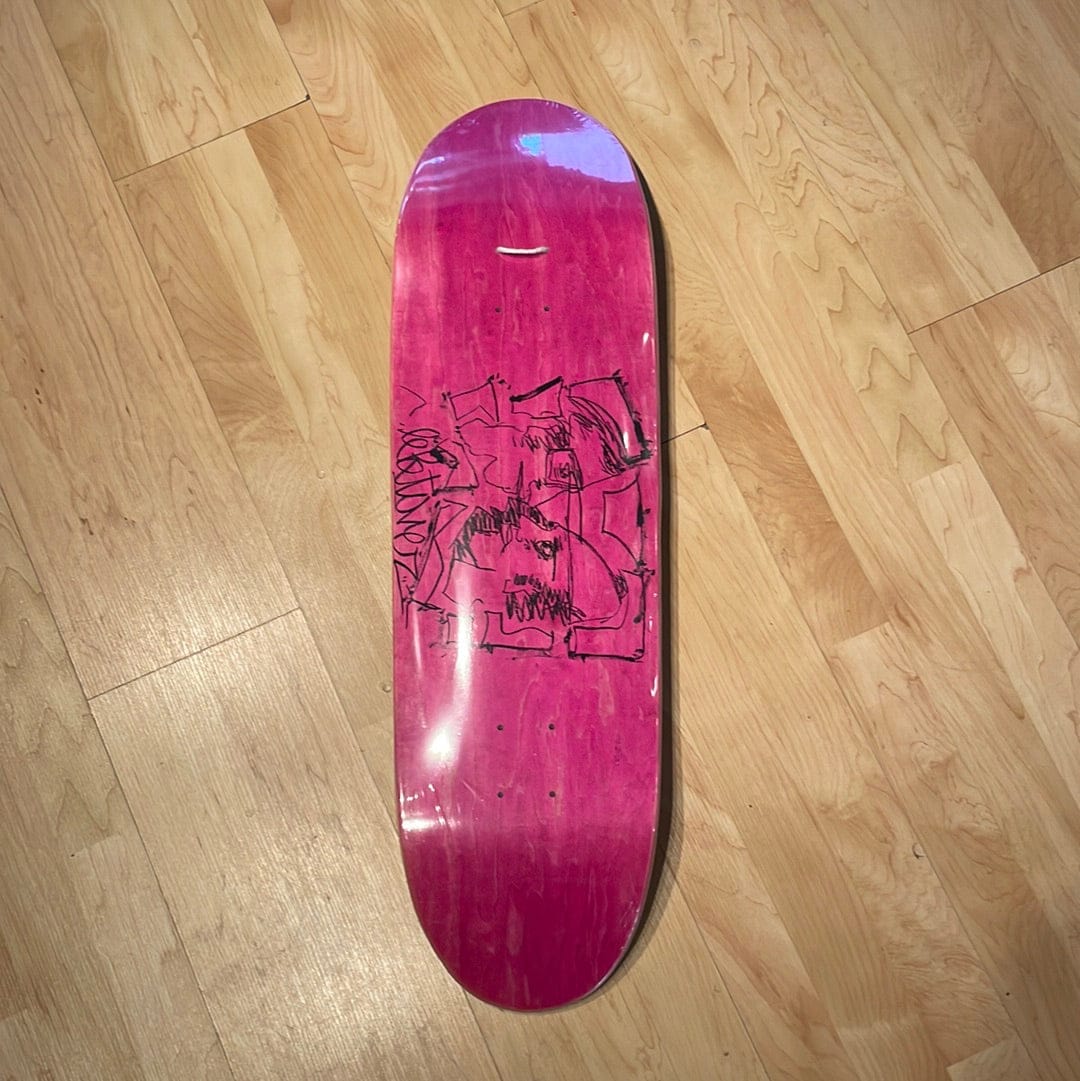 LEFTOVER SKATES DECK 9.0 Leftover Skates Pink Football Deck - 9.0