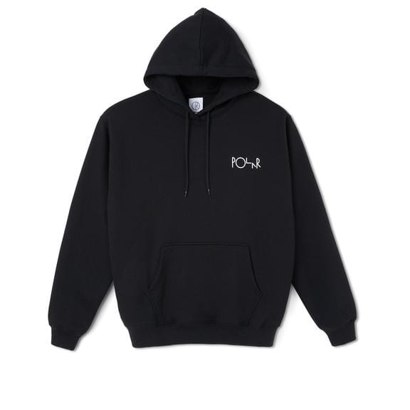 POLAR SKATE CO HOODIE POLAR 3 TONE FILL LOGO HOODIE - BLACK