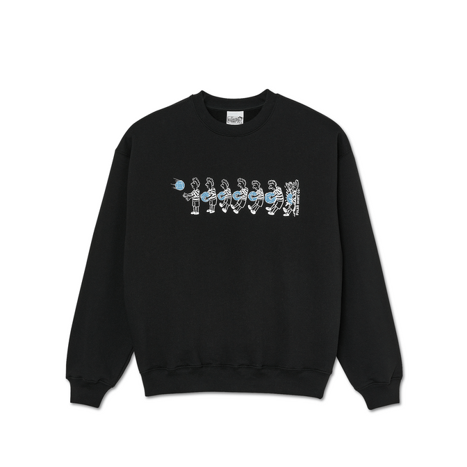 POLAR SKATE CO CREWNECK XL POLAR BASKETBALL CREWNECK - BLACK
