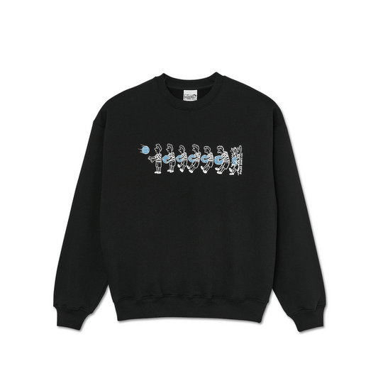 POLAR SKATE CO CREWNECK XL POLAR BASKETBALL CREWNECK - BLACK