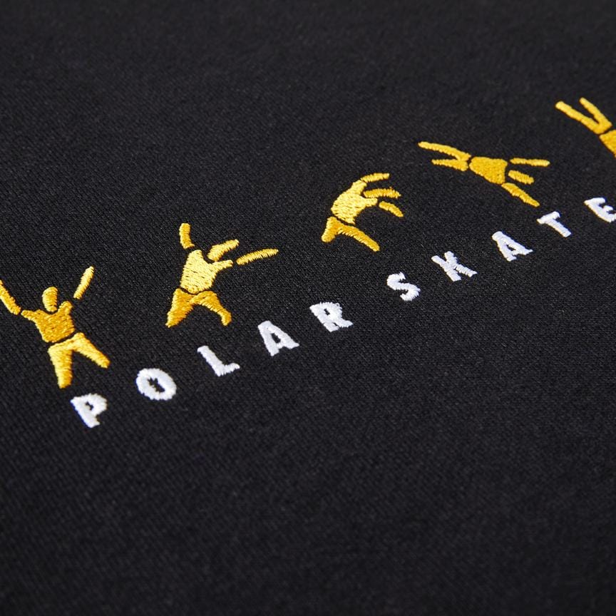 POLAR SKATE CO CREWNECK POLAR CARTWHEEL CREWNECK - BLACK