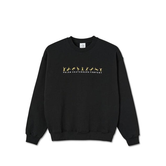 POLAR SKATE CO CREWNECK POLAR CARTWHEEL CREWNECK - BLACK
