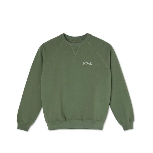 POLAR SKATE CO CREWNECK POLAR DEFAULT CREWNECK - OLIVE KHAKI