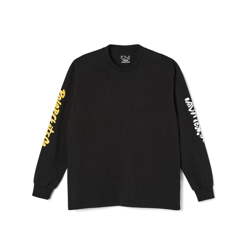 POLAR SKATE CO LONGSLEEVE TEE M POLAR FACESCAPE L/S TEE - BLACK