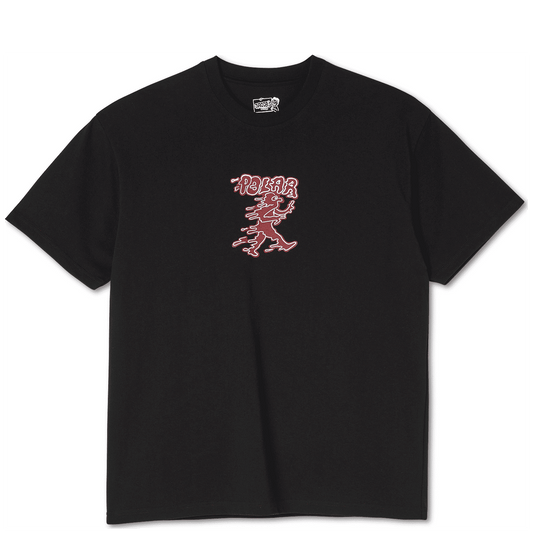POLAR SKATE CO T-SHIRT POLAR LIQUID MAN TEE - BLACK