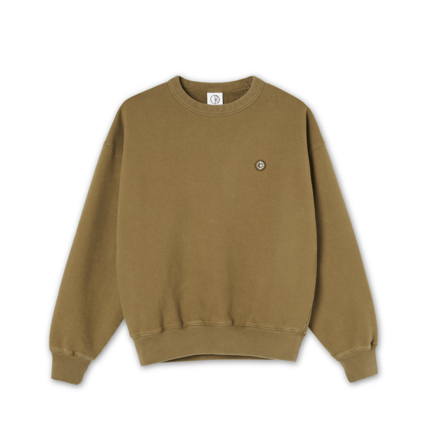 POLAR SKATE CO CREWNECK POLAR PATCH CREWNECK - BRASS