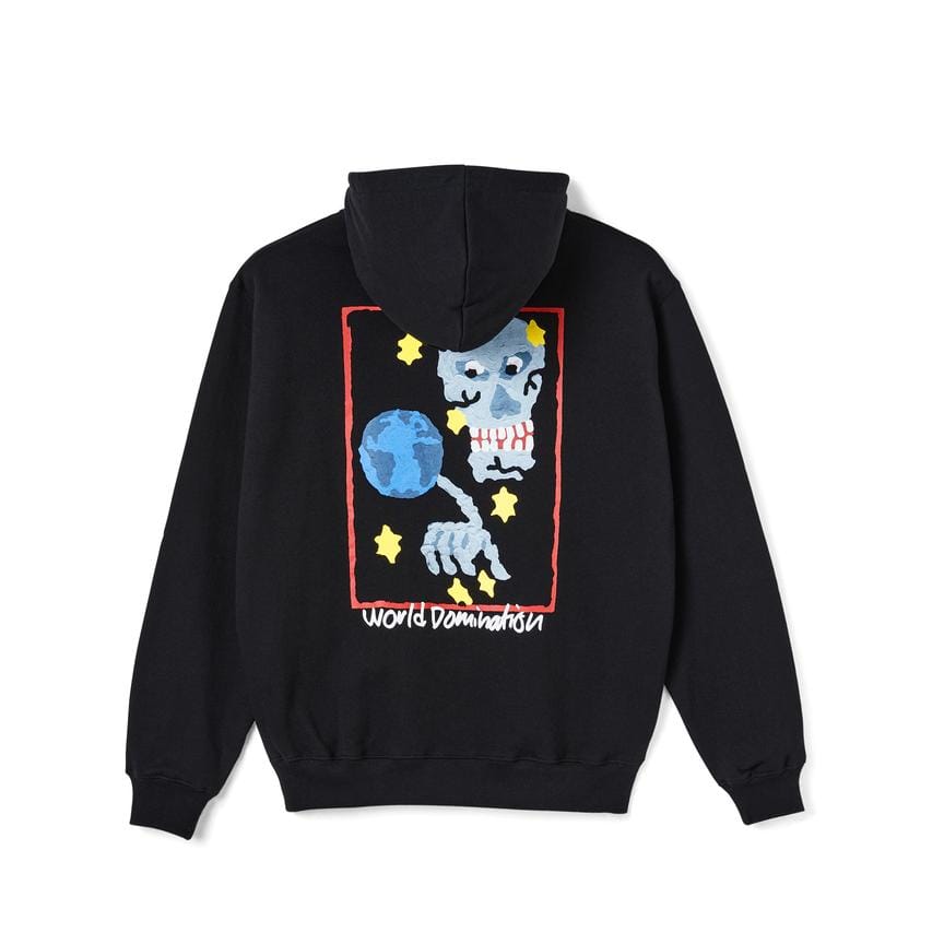 POLAR SKATE CO HOODIE POLAR WORLD DOMINATION HOODIE - BLACK
