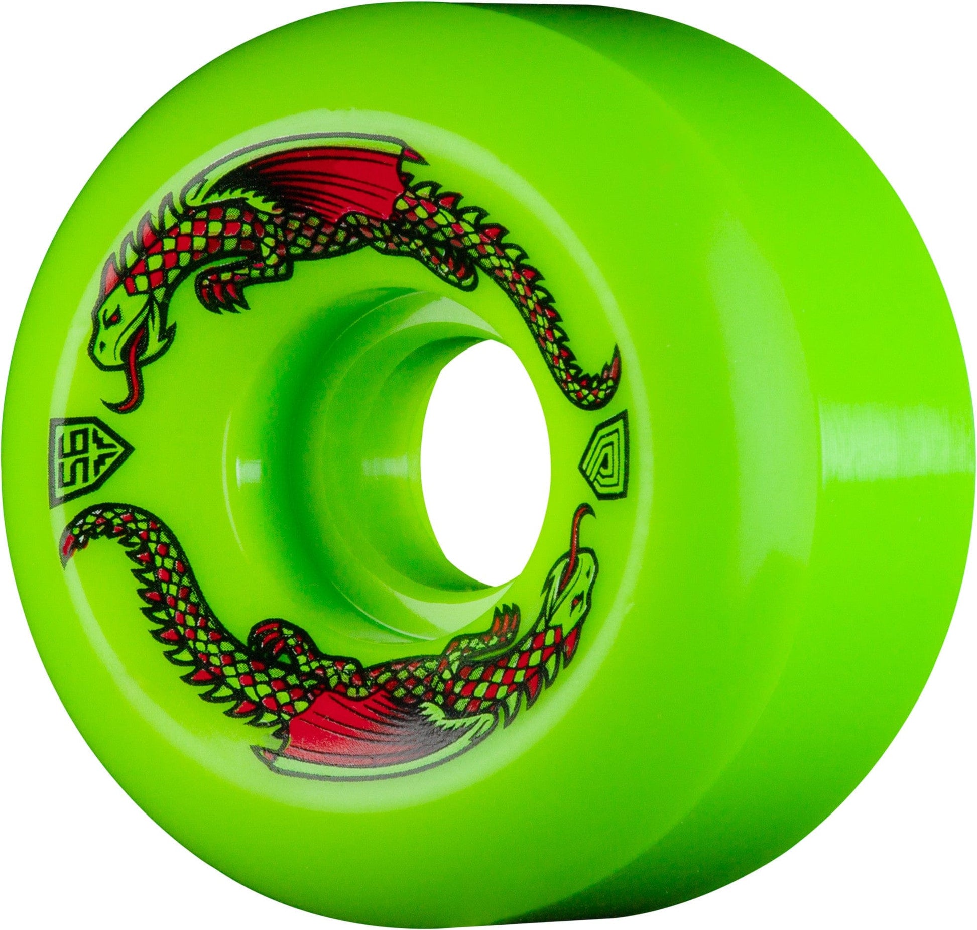 POWELL PERALTA WHEELS 60mm Powell Peralta Green Dragon Formula Wheels - 93A