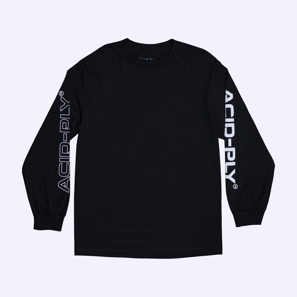 QUASI LONGSLEEVE TEE M QUASI ACID PLY L/S TEE - BLACK