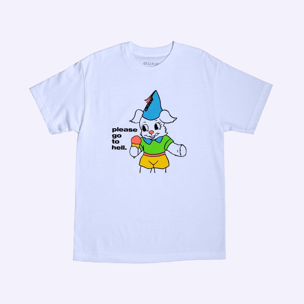 QUASI T-SHIRT S QUASI GO TO HELL TEE - WHITE