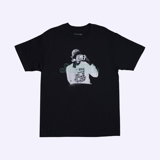 QUASI T-SHIRT XL QUASI OP TEE - BLACK