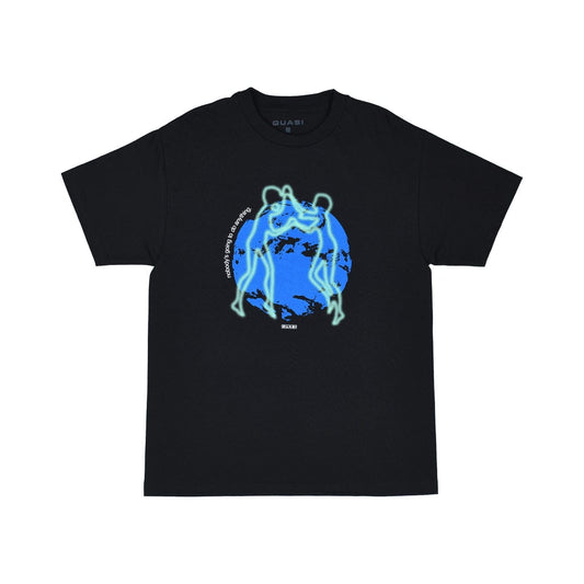 QUASI T-SHIRT QUASI POWER TO THE PLANET TEE - BLACK