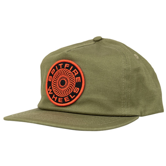 SPITFIRE CLASSIC '87 SWIRL PATCH HAT - OLIVE RED