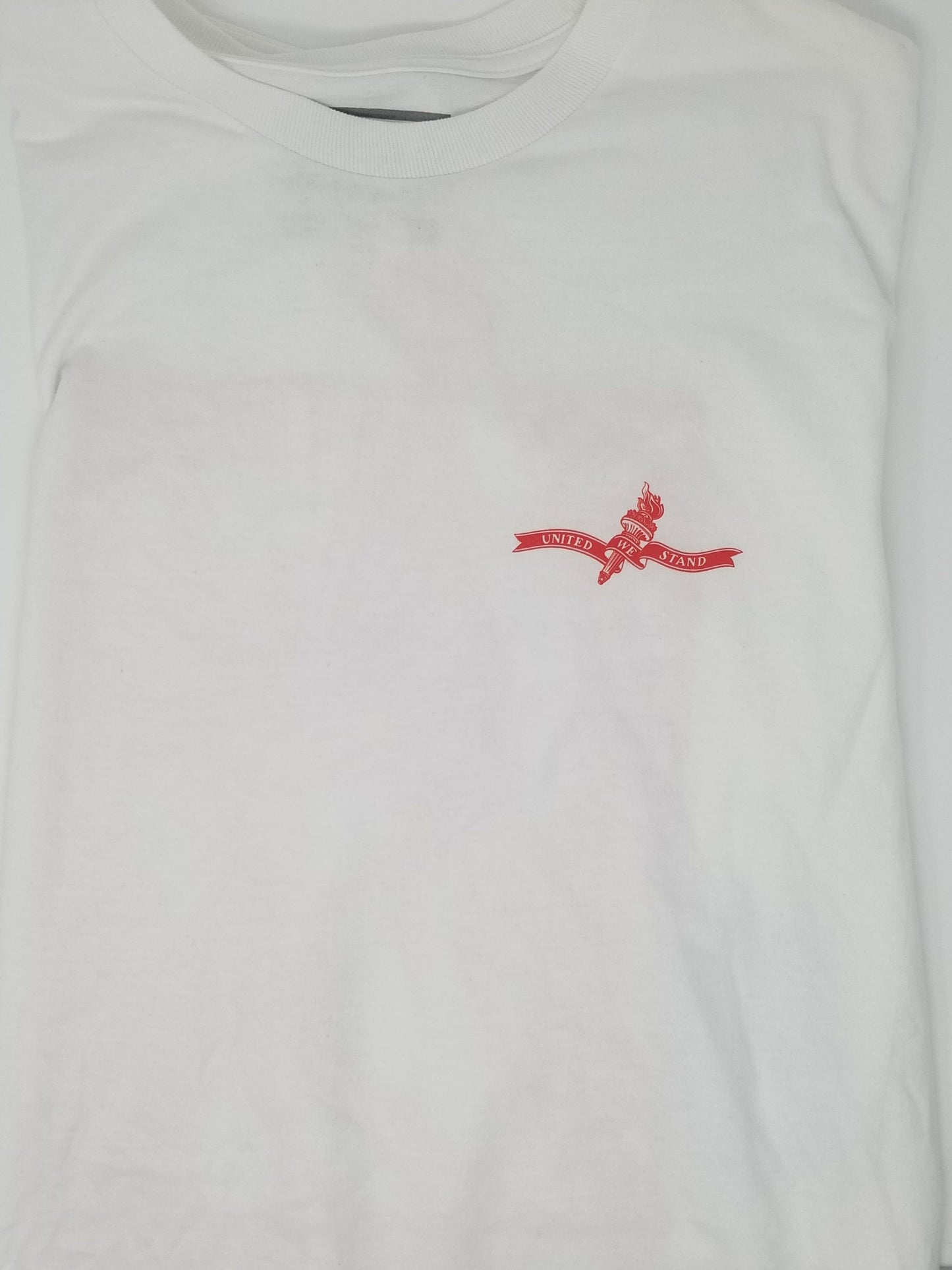 REAL SKATEBOARDS T-SHIRT M REAL UNITED WE STAND TEE - WHITE